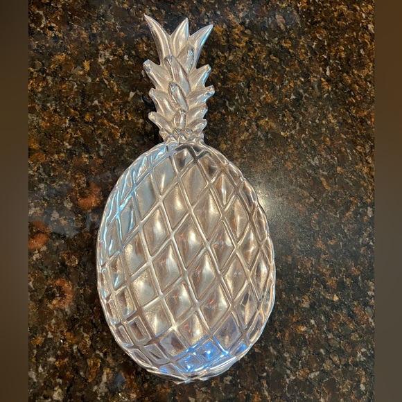 Vintage Wilton Armetale Pineapple Large Serving Dish - Picture 11 of 11